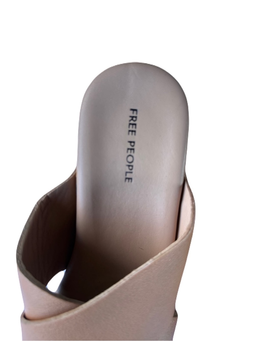 Free People Cognac Crisscross Leather Platform Mules - Picture 4 of 5